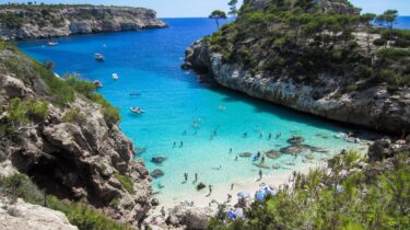 beach, mallorca, bay